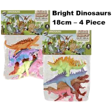 Dinosaurs - 4 Piece, 18cm